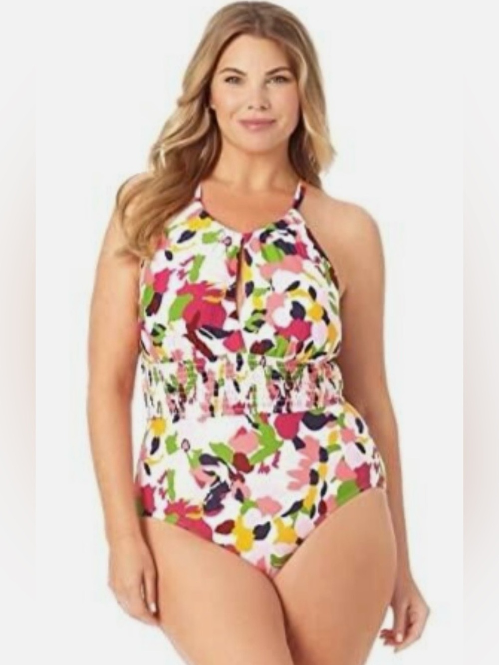 New Anne Cole Multi Color One Piece, Size 12